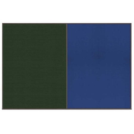 United Visual Products Enclosed Corkboard, 1 Door, 72"x36", 4" Fra, UV3404-SATIN-CORK UV3404-SATIN-CORK